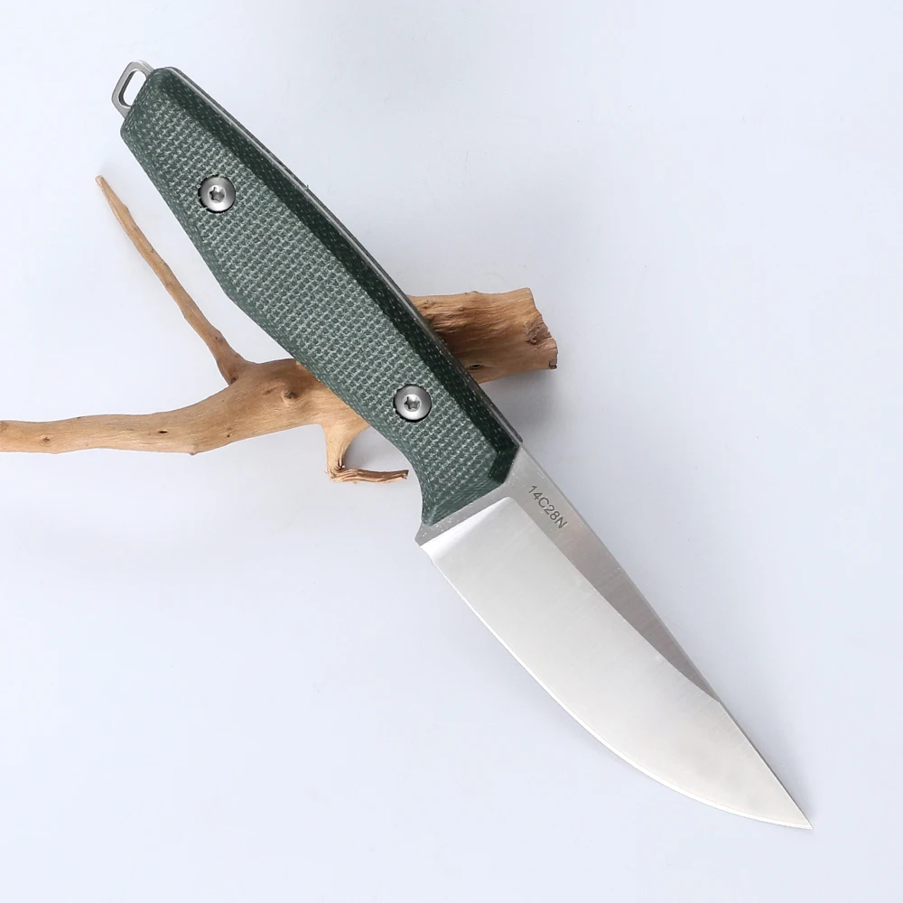 JEABROTHER Tactical Knife 14c28n Steel Belt Kydex Scabbard Hunting Fixed Blade Knife EDC Quan Tang Fishing Survival Knife 4