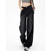 Female High Waist Thin Loose Jeans Pants Girls Fashion Straight Leg Denim Trousers Women Streetwear Comfortable Long Pants
