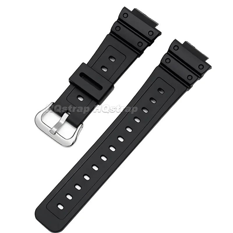 Waterproof Black Silicone Sport Strap - Universal Rubber Wristband