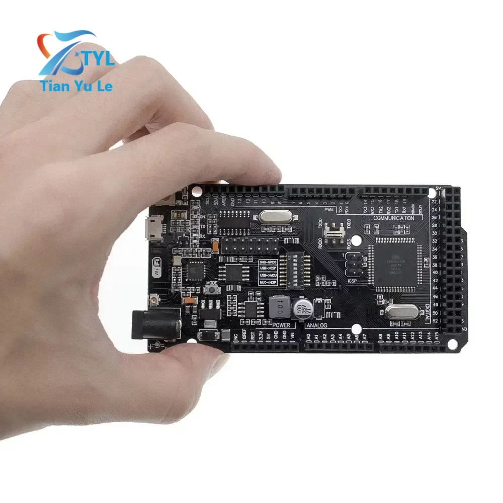 Nuovo Mega2560 + Wifi R3 Atmega2560 + Esp8266 32Mb Di Memoria Usb-Ttl Ch340G Compatibile Per Arduino Mega Nodemcu Per Wemos Esp8266
