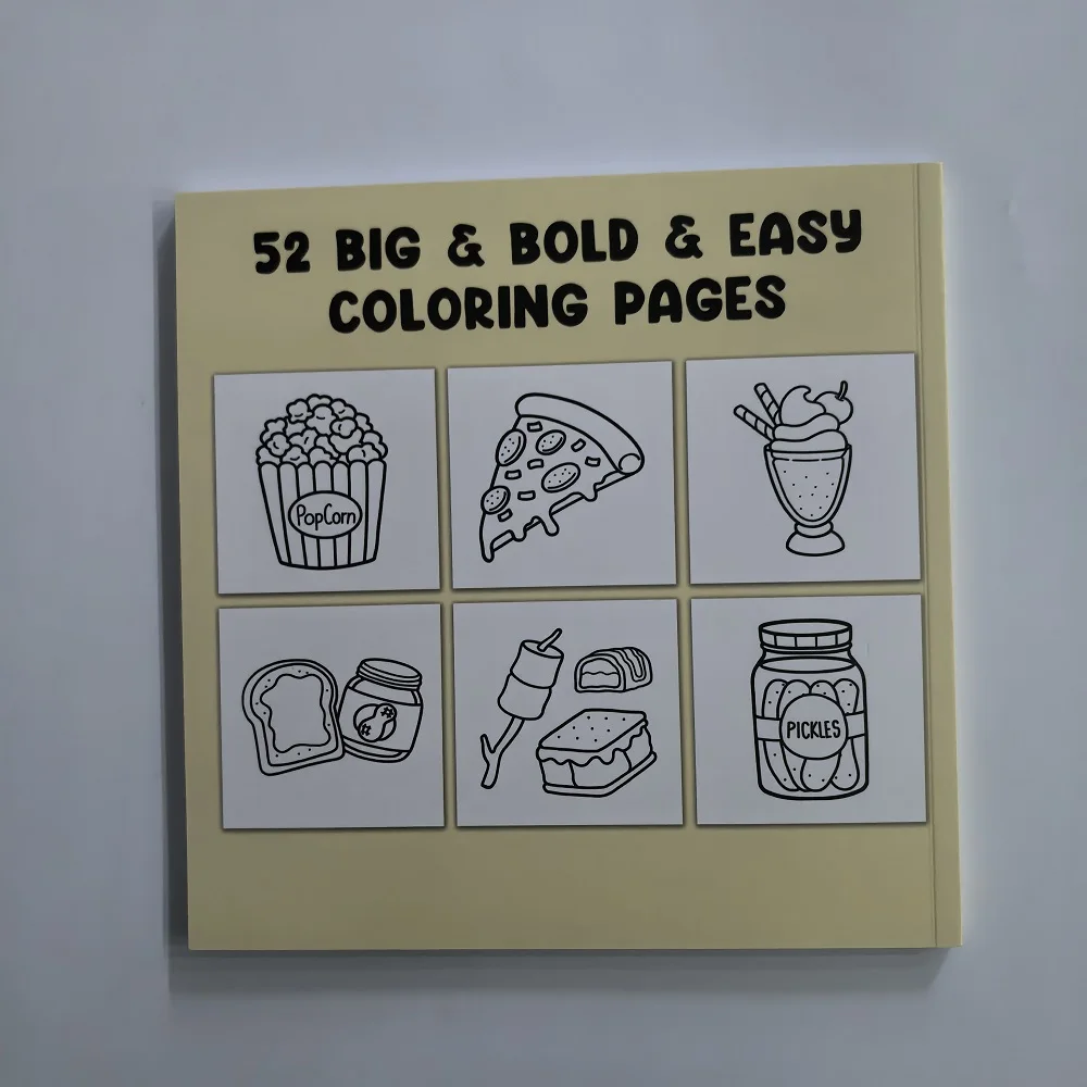 Delightful Coloring Book of Food & Desserts: Easy, Fun Designs