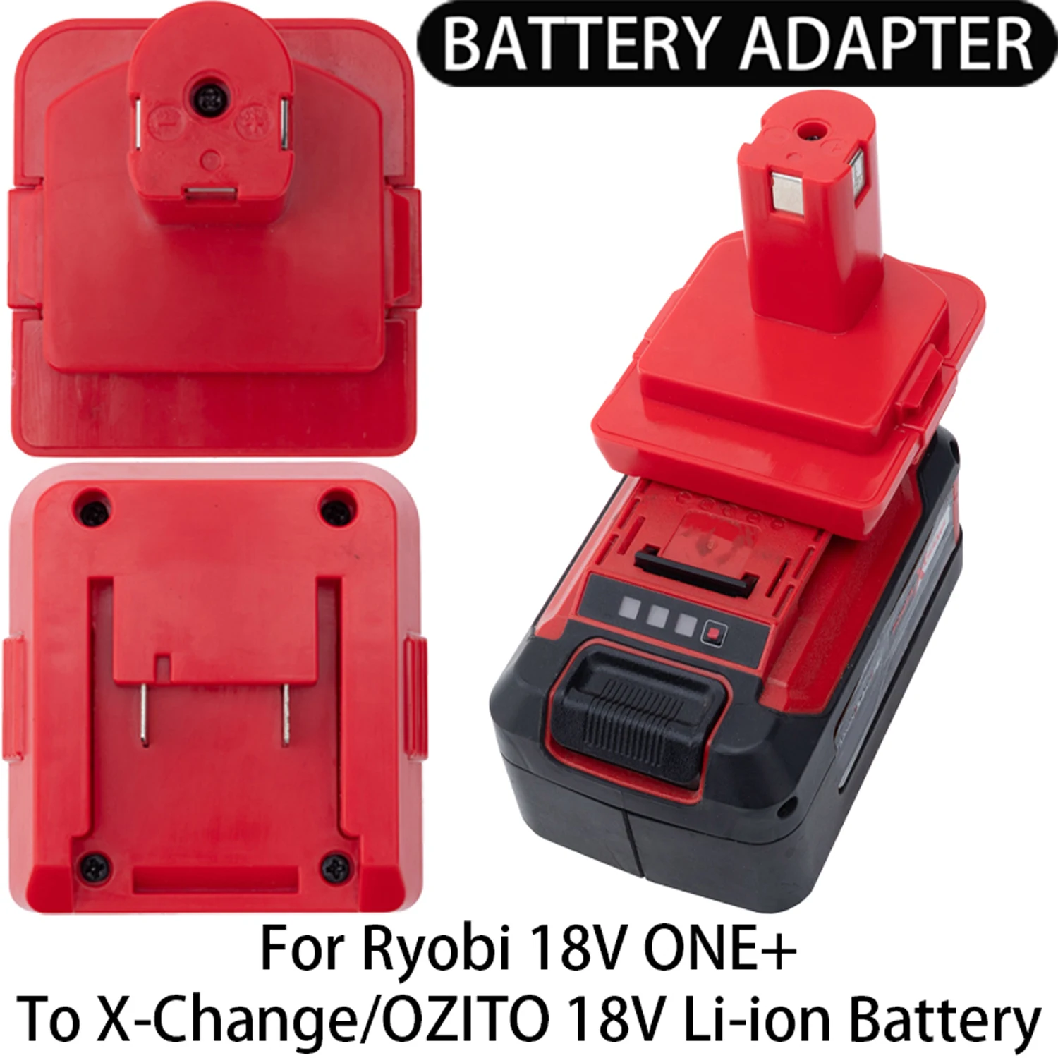 Converter For Ryobi 18V Li-ion Battery Adapter To Fits For Dewalt 18V Ni-cd Tool