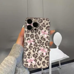Leopard Bow Shockproof Phone Case with Ultra Plus Protection - Galaxy S25Plus (-1)