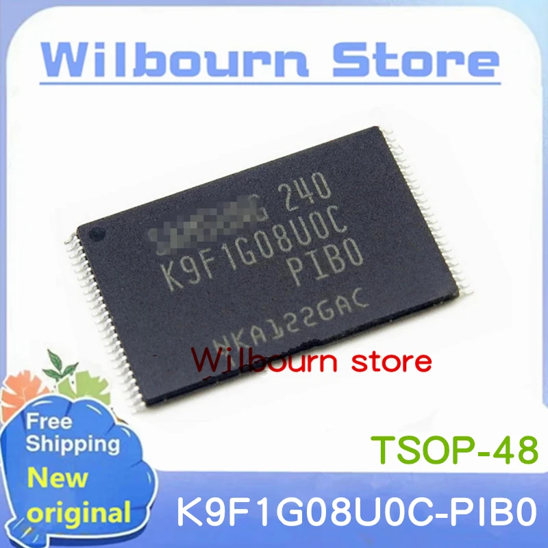 10pcs/lot K9f1g08u0c-pib0 K9f1g08uoc-pibo K9f1g08u0c K9f1g08uoc Pib0 ...
