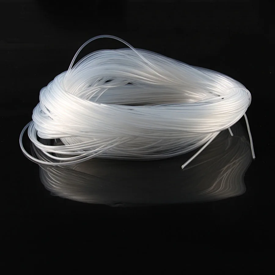 Food Grade Silica Capillary Transparent Silicone Hose ID 0.5-4mm / OD 1-8mm Flexible 5M