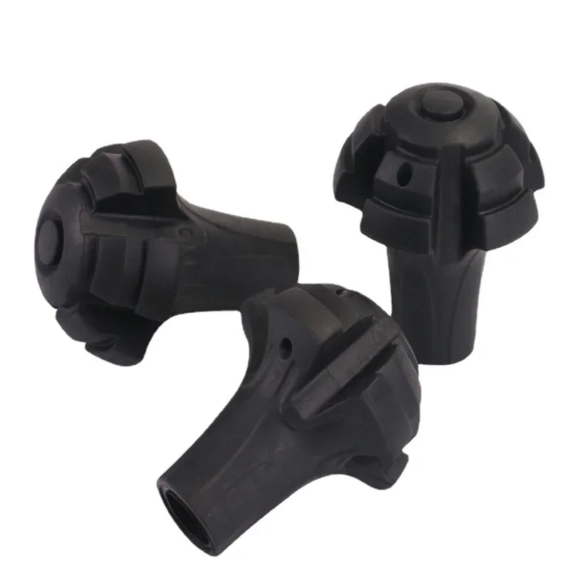 1PC Durable Rubber Trekking Poles Protectors Adjustable Telescopic Walking Stick Head Pole Replacement