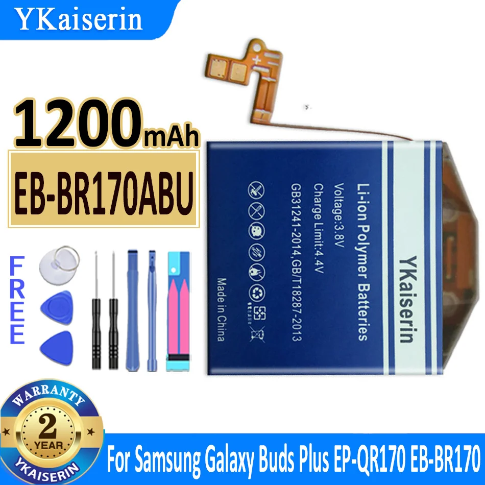 Ykaiserin Batteria Eb-Br810Abu Per Samsung Gear Buds Plus Ep-Qr170 Eb-Br170 S4 42Mm 46Mm Sm-R800 Sm-R810 Sm-R805 R800 R805 R810