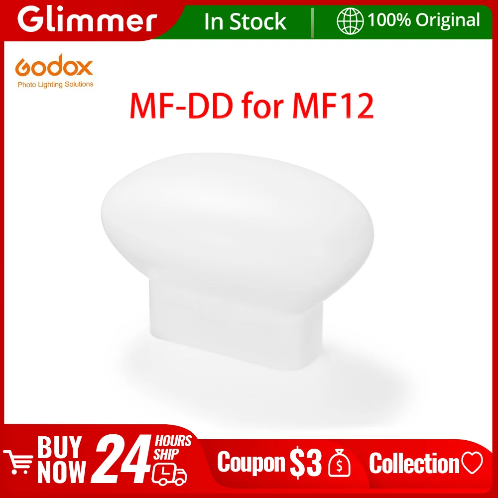 Godox MF-DD Dental Diffuser Silica Gel Diffusion Dome Kit for Godox MF12 Flash