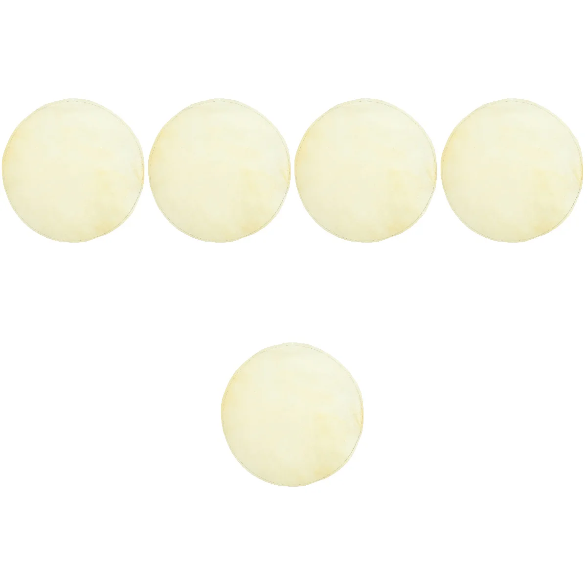 

Set of 5 Drum Skin Fittings Musical Instrument Parts Percussion Replacements African Accessory Heads Durable Accessories Goat