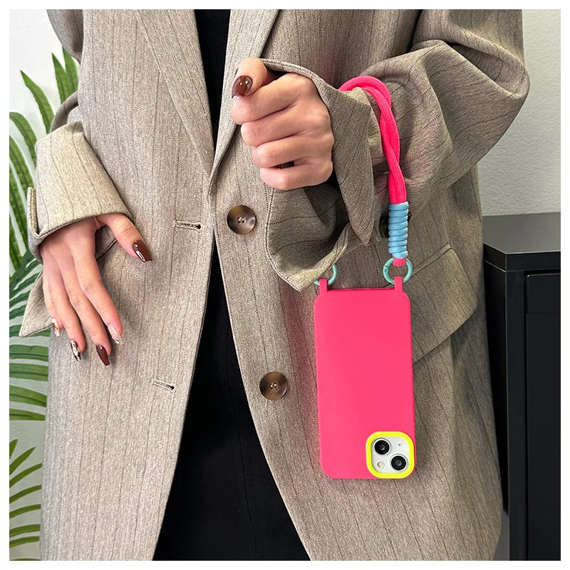 Phone Case With Lanyard For Iphone Shockproof Protective Cover_voghion.com