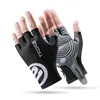 Short Cycling Gloves Fingerless Gloves Anti-slip Bicycle Lycra Fabric Half Finger Mitten for Mtb Road Bike Sports Racing 3