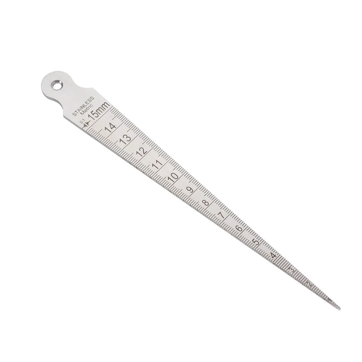 미니어처 스테인레스 스틸 테이퍼 게이지 1mm 2mm 3mm 최대 15mm 용접 검사 및 내경 측정을 위한 정확한 표시