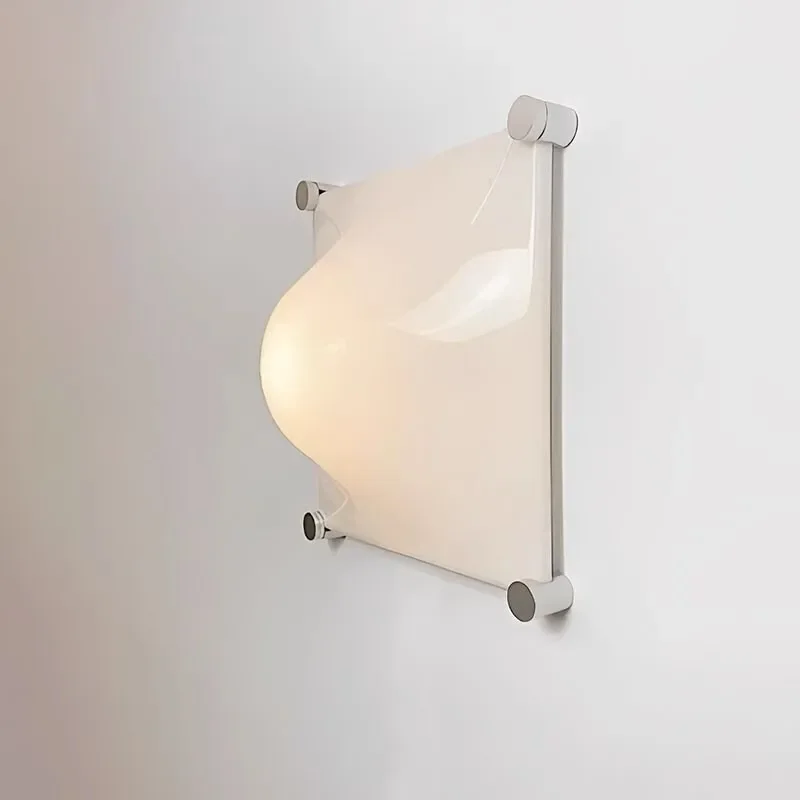 Italian Bolla Wall Lamp Bedroom Designer Vintage Sconces Light Acrylic Shade