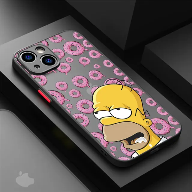 thumbnail image 1 of Homer J. Simpson Surf Donut Case para Apple iPhone 8 XR 11 Pro SE 2022 14 Plus 7 6 XS Max 13 12mini 15 14ProMax Phone Cover Soft Cover, 1 of 5