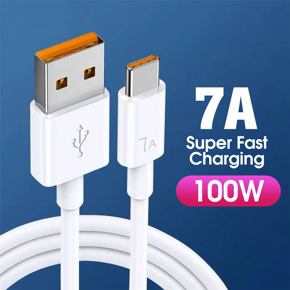 รูปสินค้า สายชาร์จ USB-C 100W ชาร์จเร็ว ยาว 2 เมตร ใช้ได้กับสมาร์ทโฟนหลายแบรนด์