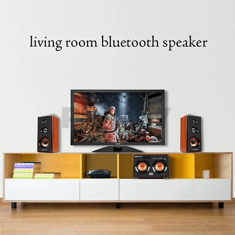 Dual 5.5 Inch Bluetooth Sound Box Three-Way Speaker 2.1 Computer Speaker Active Subwoofer Home Theater Sound System Audio Set