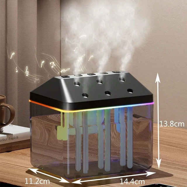 New 900ML 6-Nozzle Musical Humidifier 6