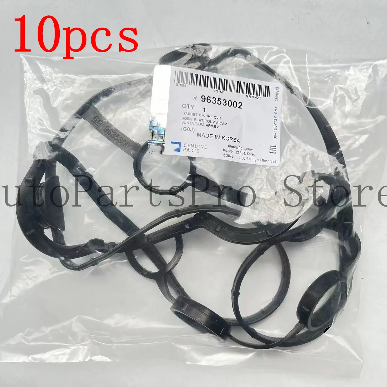 10pcs Engine Valve Cover Camshaft Cover Gasket OEM# 96353002 For Chevolet Aveo Excelle 1.6L Daewoo Lanos