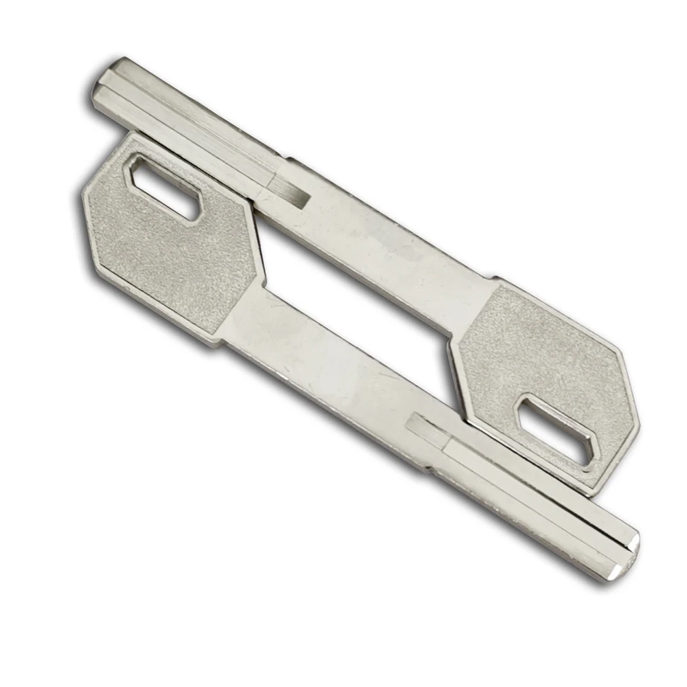 JMCKJ 5 10pcs Long necked gun handle double leaf fingerprint lock key blank, super C-level extended key embryo