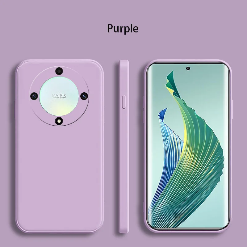 Liquid Silicone Soft Phone Case with Square Design - Back Cover s