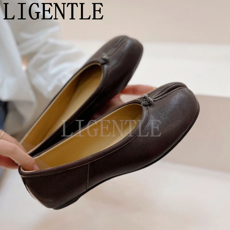 

Осенние женские простые легкие однотонные кожаные туфли, удобные универсальные повседневные студенческие туфли на плоской подошве с разрезом