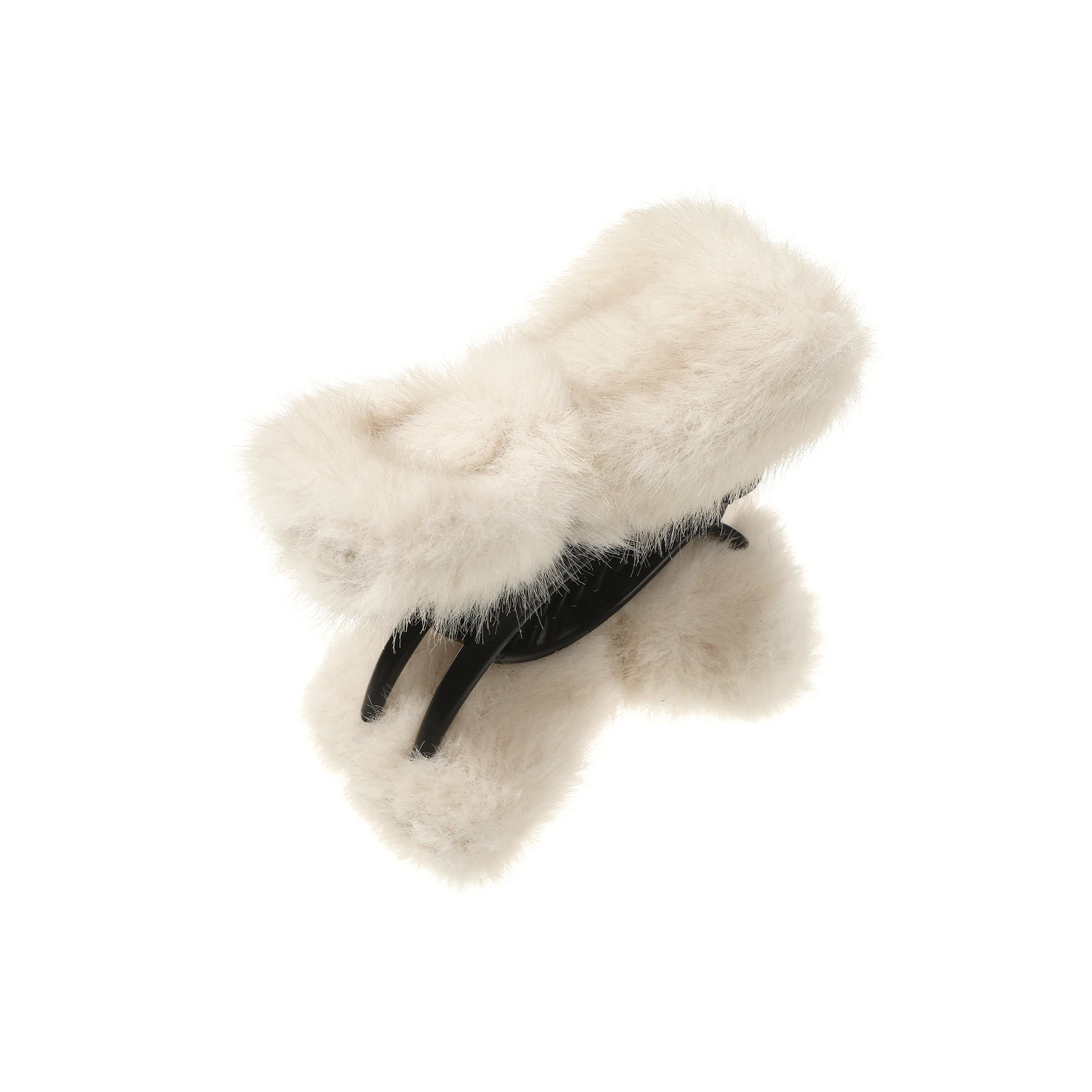 1pc Plush Bow Shark Hair Clip Autumn Winter Fashion Hair Accessories For Women Girls Temperament Headwear Party Barrettes