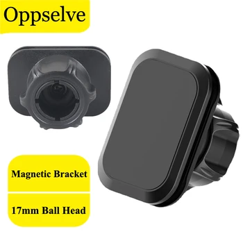 Soporte magnético para teléfono móvil, Base sin Base, cabeza magnética cuadrada, 6 imanes, montaje Universal fácil de instalar