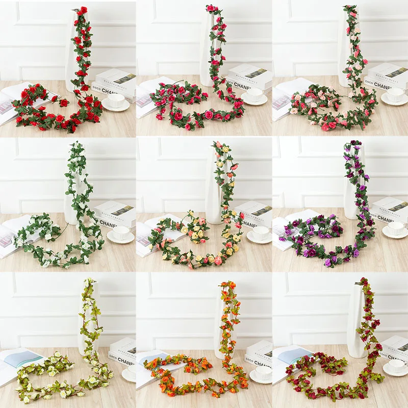 2.5M Artificial Flowers Peony Flower Vine for Wedding Home Room