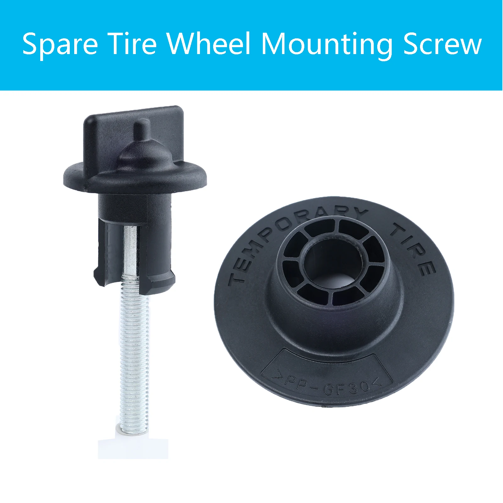 1X For Honda Acura Accord CR-V Civic Insight Black Rear Bolt