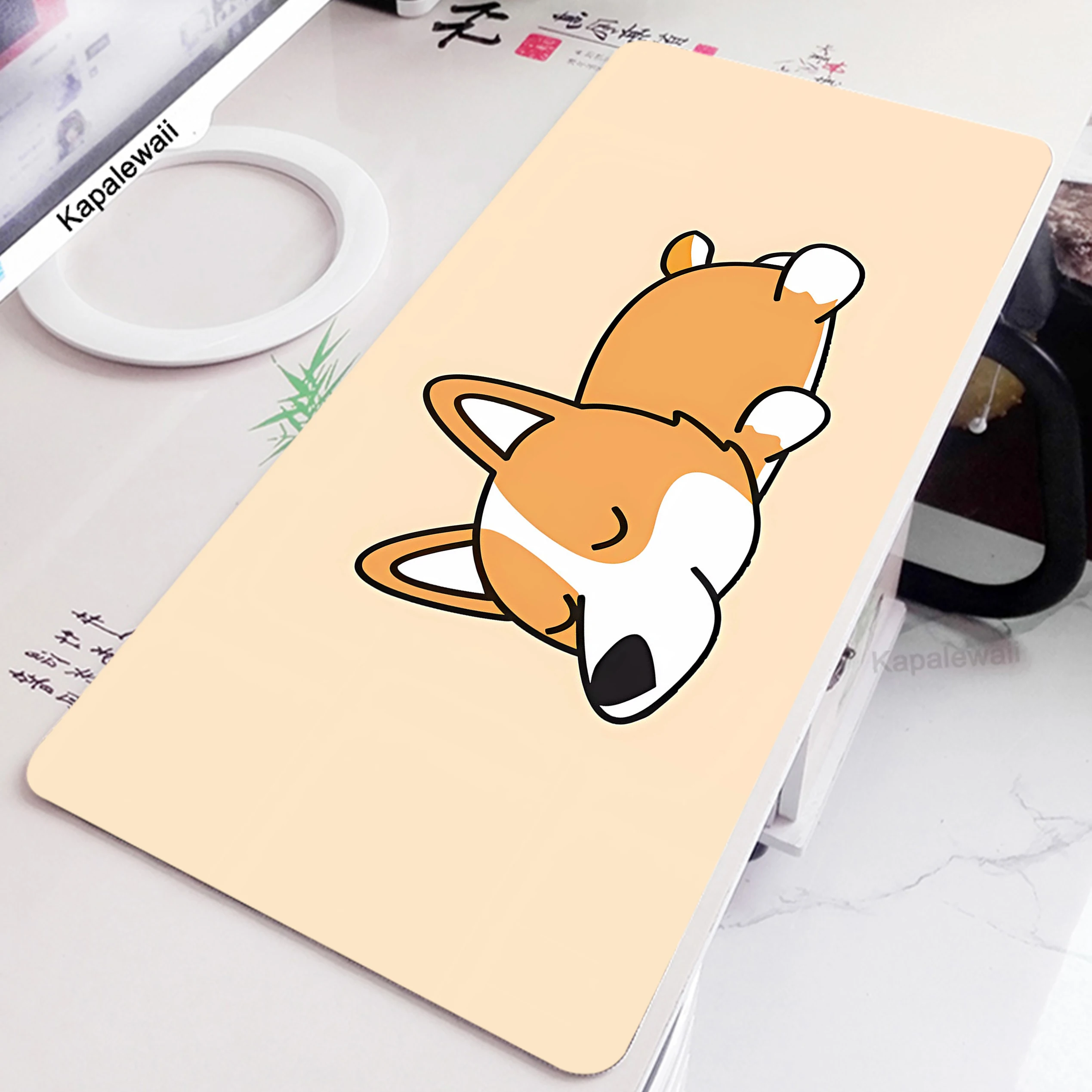

Kawaii Mouse Pad Gamer Mousepad Mouse Mat Setup Gaming Accessories Keyboard Pad Mousepad Deskmat Cute Puppy Rug Office Carpet