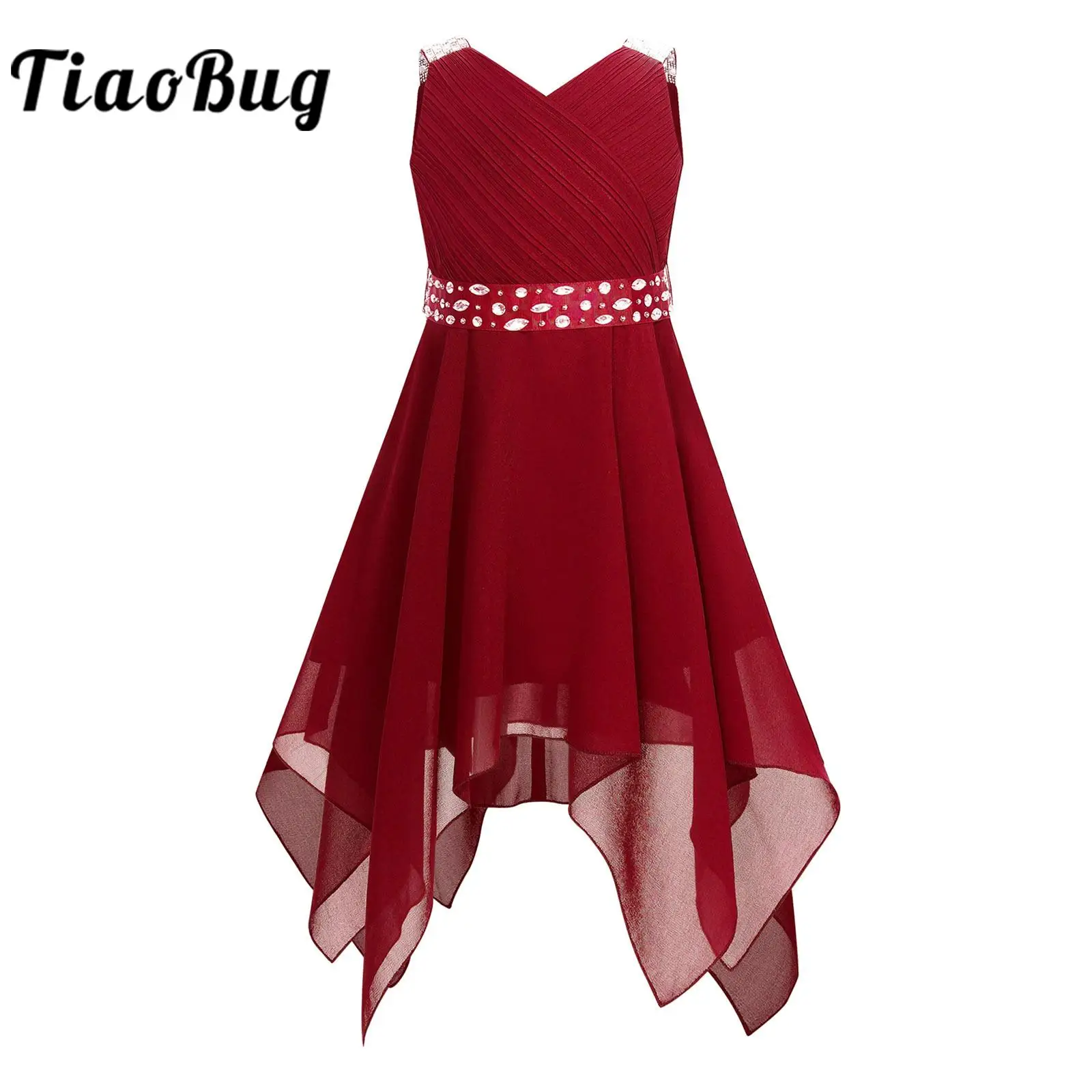 

Junior Bridesmaid Dress Chiffon Princess Girl Pageant Dresses for Communion Formal Occassion Wedding Party Dress Kids Vestidos