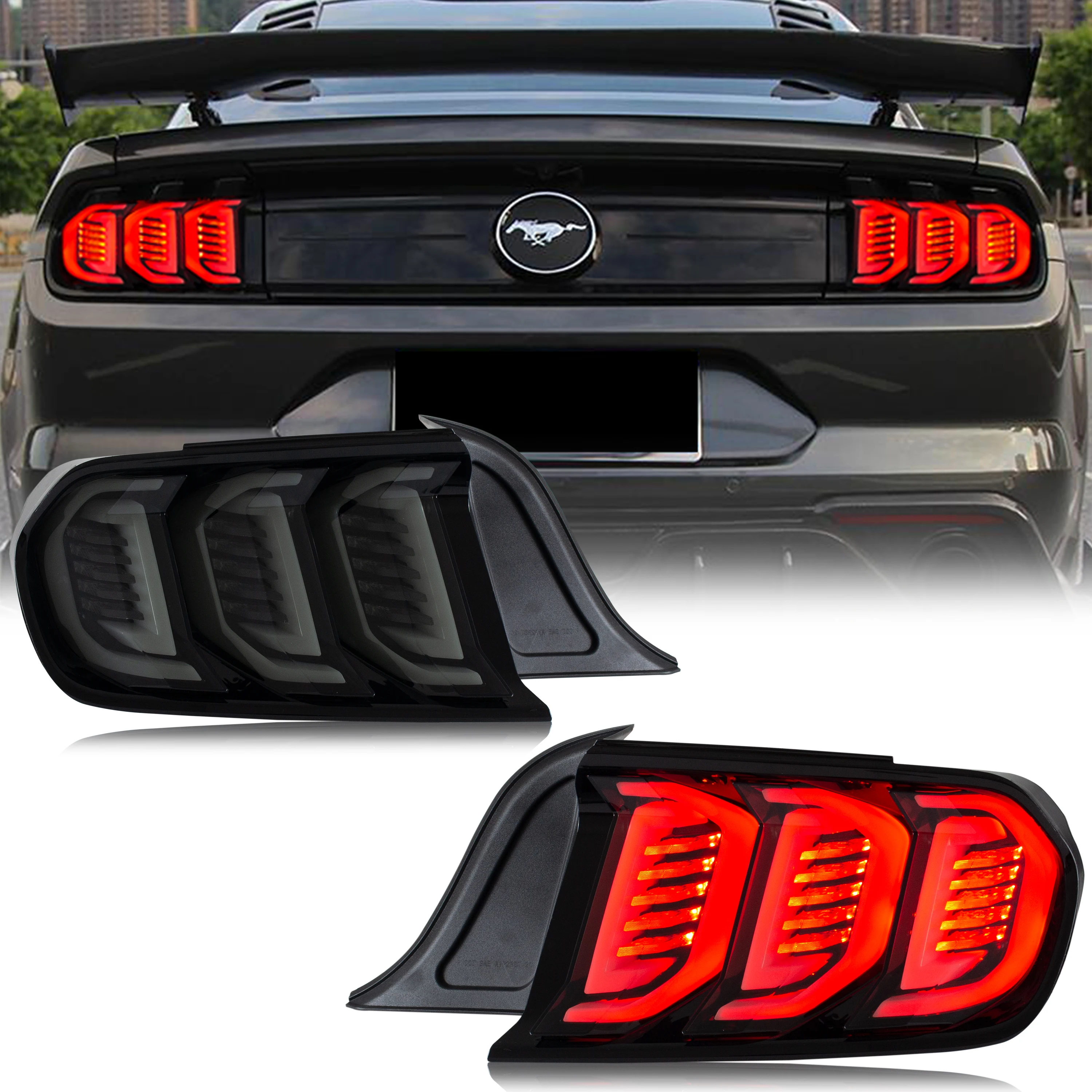 LED Tail Lights for Ford Mustang 2016-2022 sequential Indicator