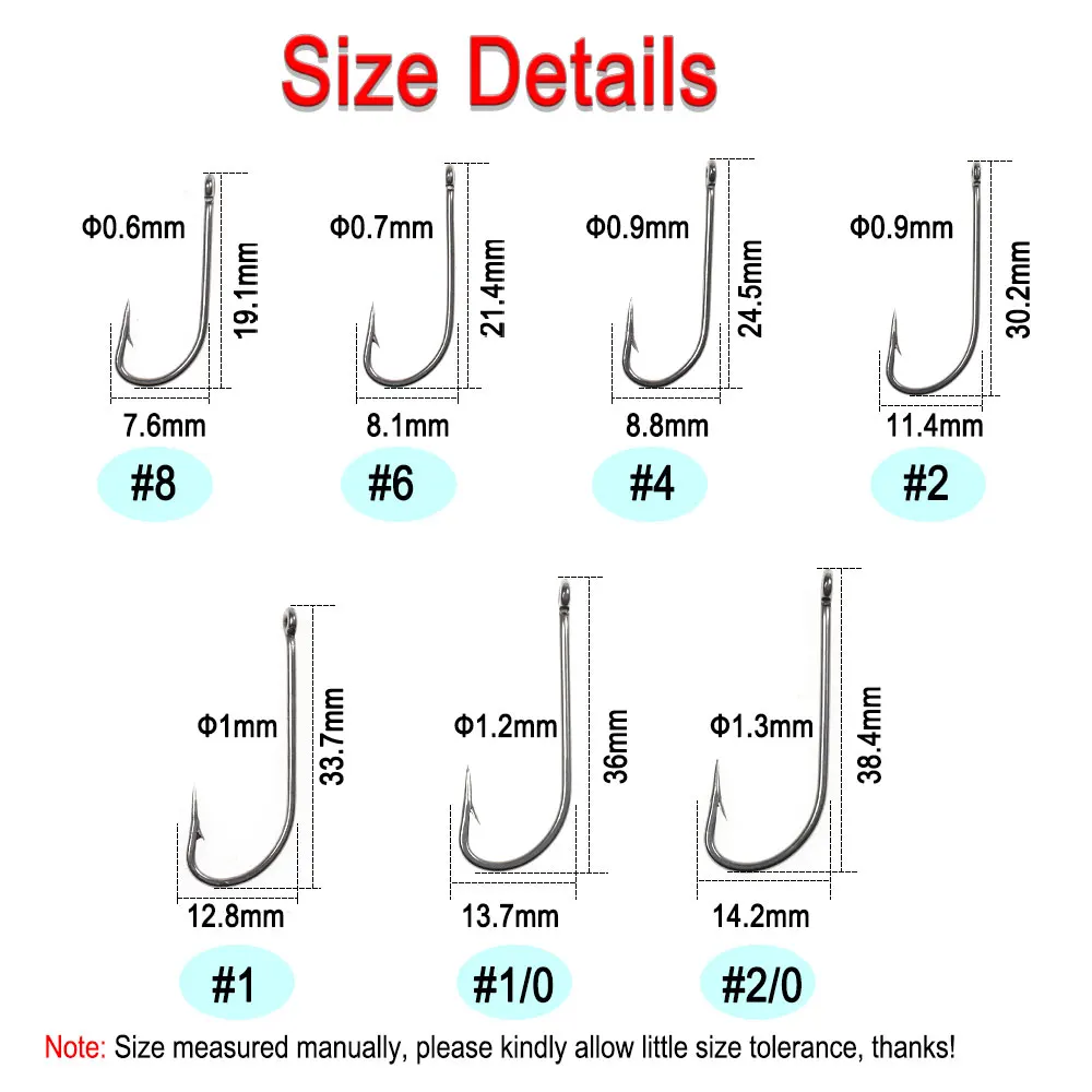 Vampfly 50pcs Stainless Steel Classic O'SHAUGHNESSY Hook for Fresh  Saltwater Fishing Sculpin Clouser Minnow Fly Tying Material