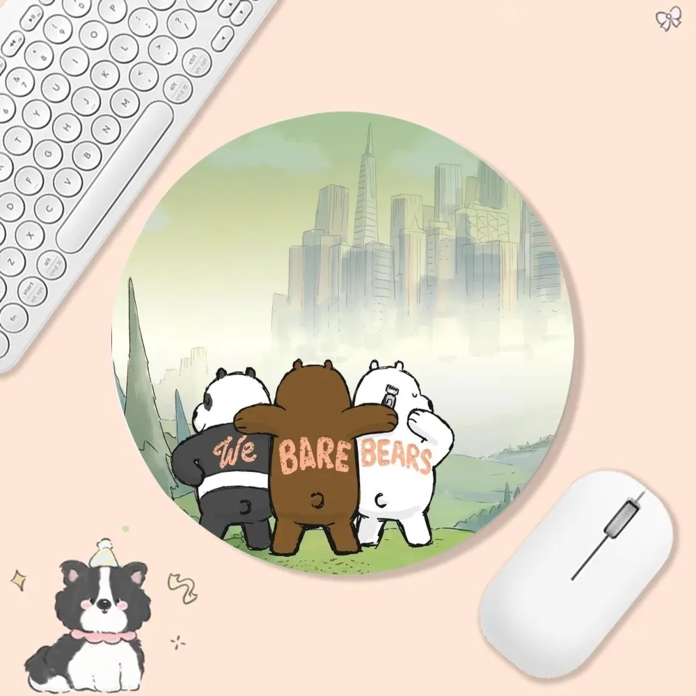 Cartoon B-Bare B-Bear 22x22cm Round Big Promotion Table Mat Student Mousepad Computer Keyboard Pad Games Pad for PC Desk Pad 2