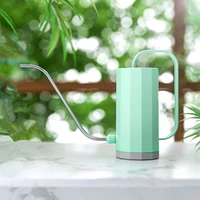 1л лейка для цветов с длинным ртом, чайник для полива цветов в горшке, спринклер для растений с изогнутым ртом из нержавеющей стали, садовые инструменты — изображение 3