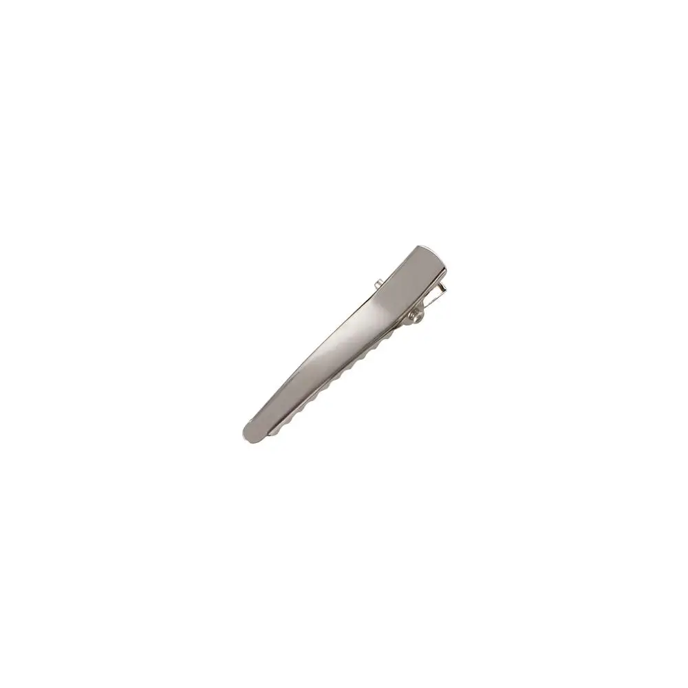 Pregadeiras de cabelo crocodilo prateadas elegantes para styling_voghion.com