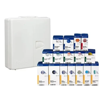 Upgraded version 1000-FAE-0103 50-Person SmartCompliance OSHA First Aid Kit for Businesses, Large Plastic First Aid Cabinet 1