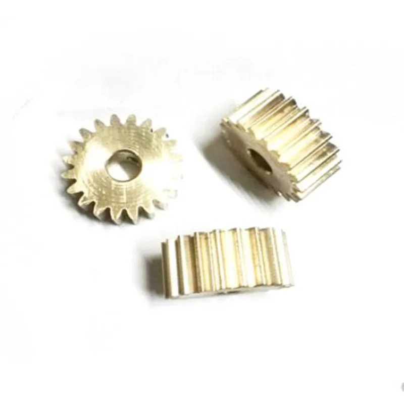 5pcs/lot 0.5M Metal Brass gear 8/9/10/11/12/13/14/15/16/17/18/19/20 Tooth Hole 1.98mm Copper Small Modulus Gear