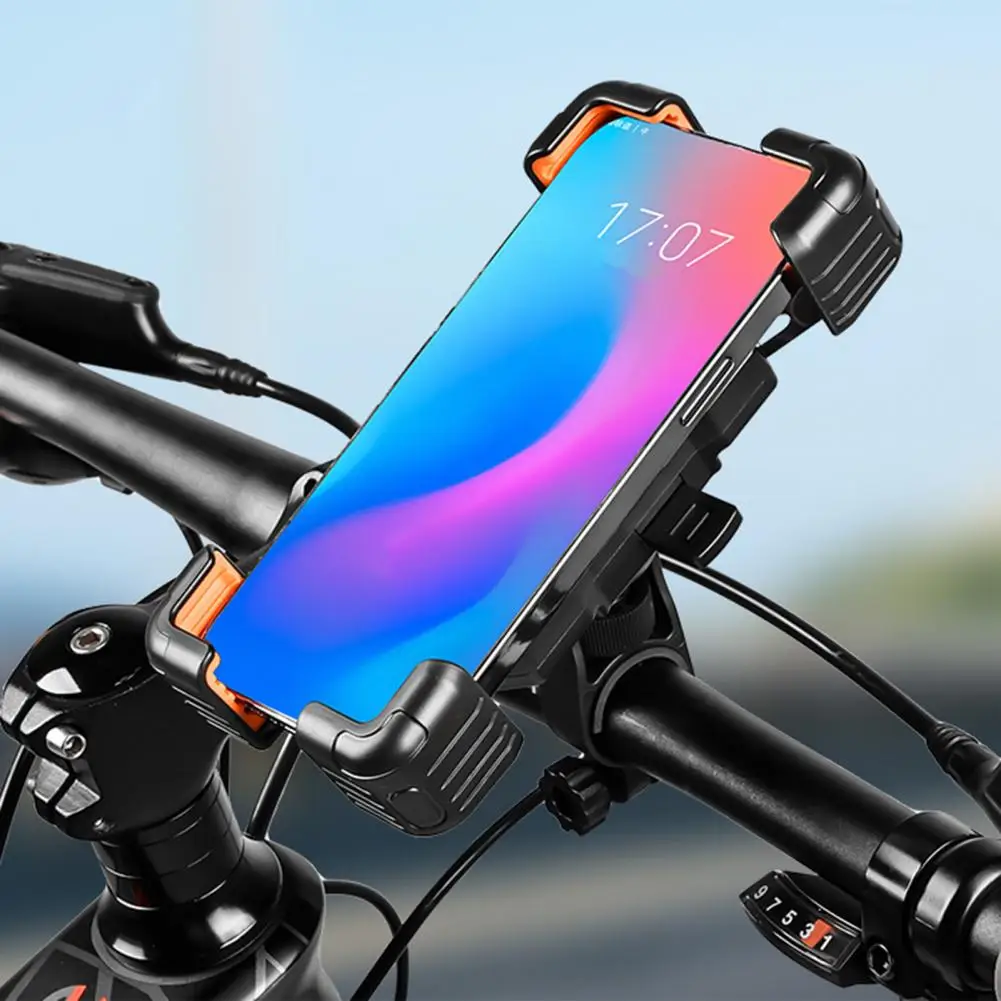 

Bicycle Phone Holder Shockproof Bike Phone Mount with High-strength Alloy Clamp Arm Secure Navigation for Electric for Bike