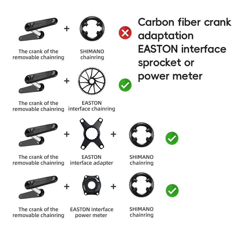 Rockbros-超軽量カーボンファイバー自転車クランク,チェーンホイール
