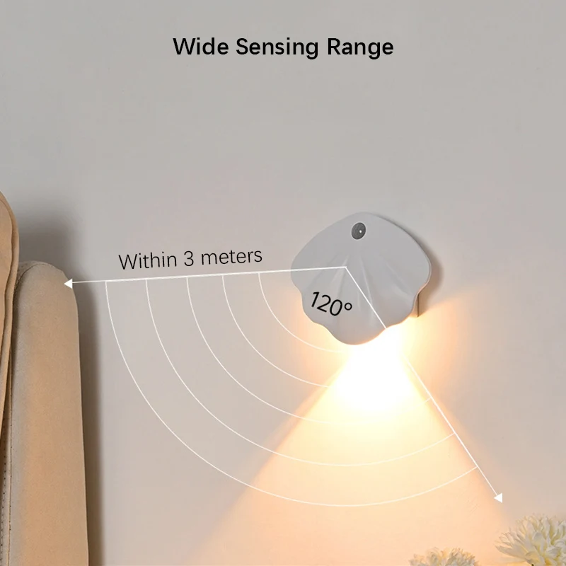 Rechargeable smart LED human body sensor night light