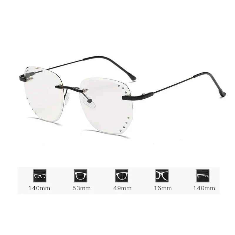 Outdoor Color Changing Myopia Glasses Luxury Women Men Irregular Photochromic Eyeglasses Finished Optical Minus Eyewear Diopter 6