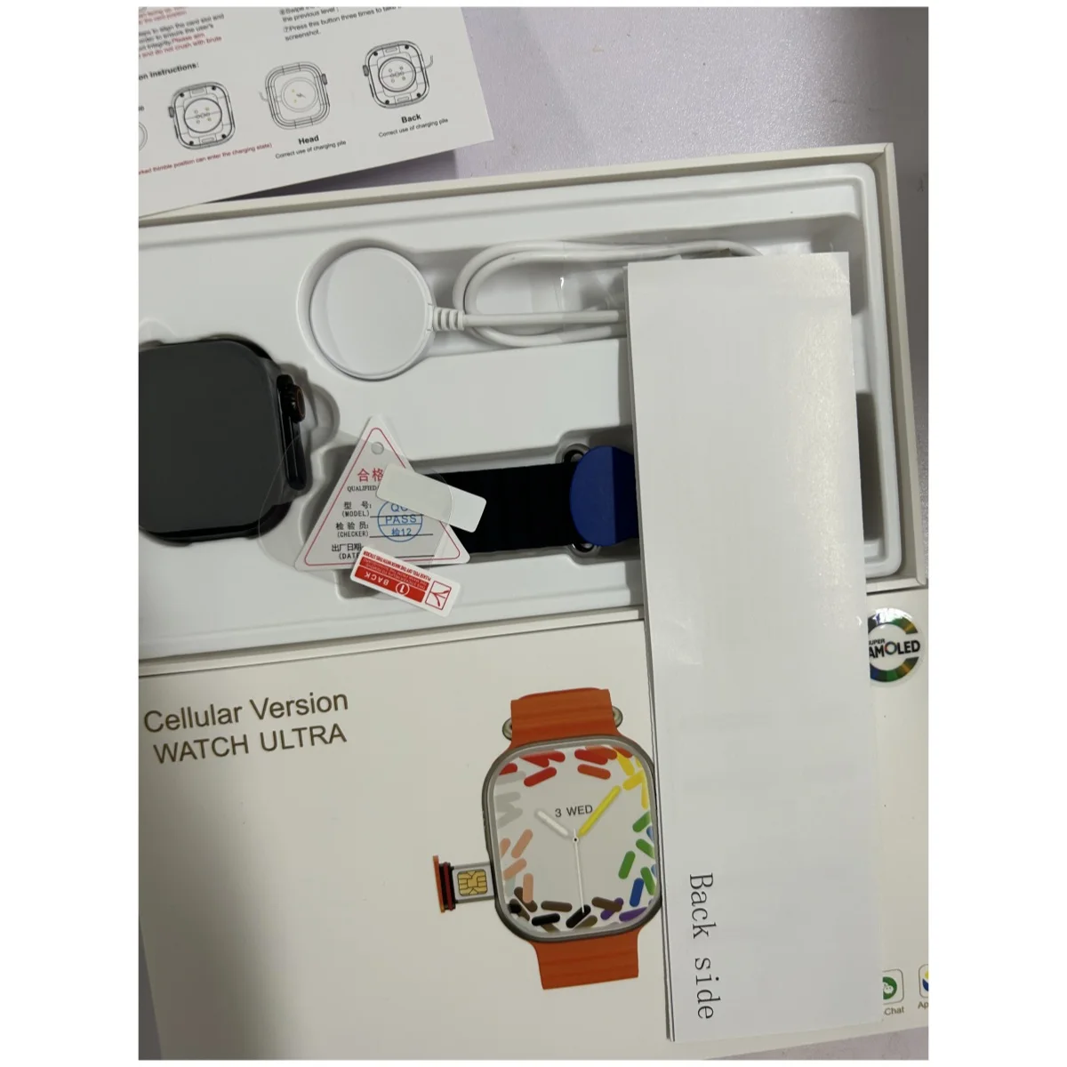 남녀공용 스마트 워치, 4G 시계, CDS9, S9, 49mm SIM 카드, 와이파이 네트워크, GPS 나침반 앱 다운로드 카메라, 128GB 저장 스마트 워치