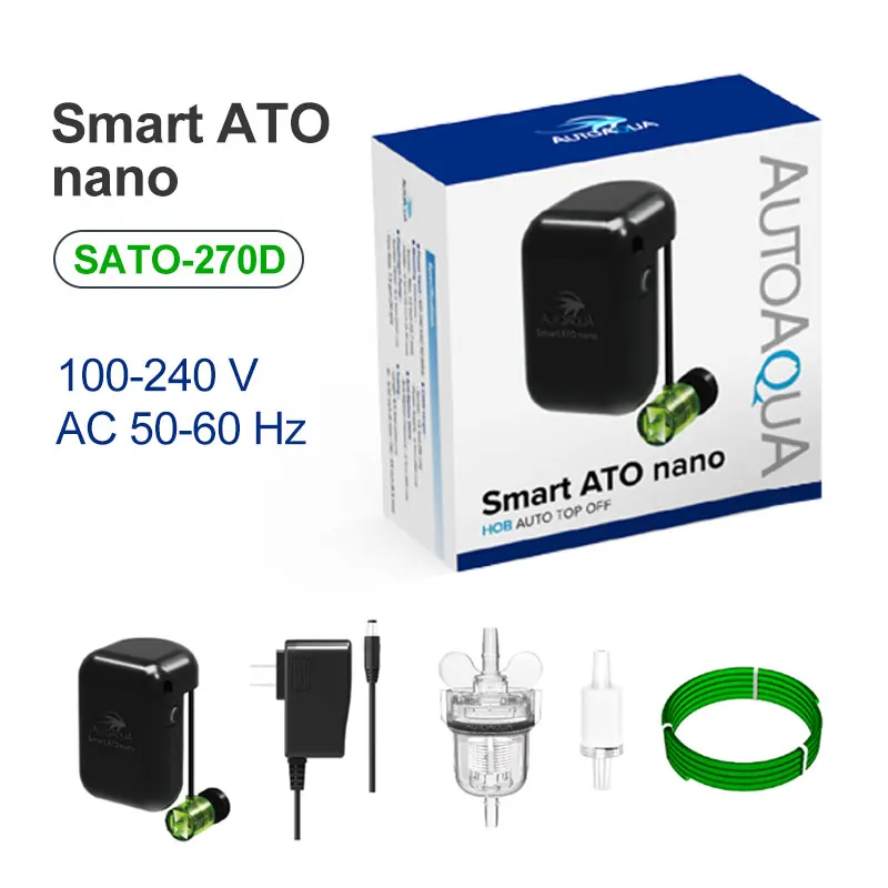 

AUTOAQUA-Smart ATO Nano SATO-270D TOAQ Small Aquariums for 3-10mm Aquarium Glass Thickness, Automatic Auto Replenishment 100-240