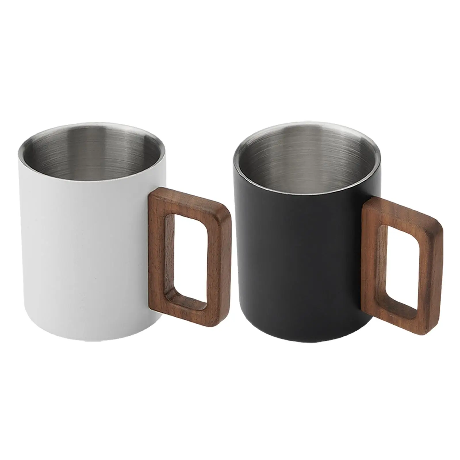 Stainless Steel Travel Mug Coffee Cup Double Wall Tea Cup Juice Beverage Mug Breakfast Mug for Office Kitchen Picnics Home Woman