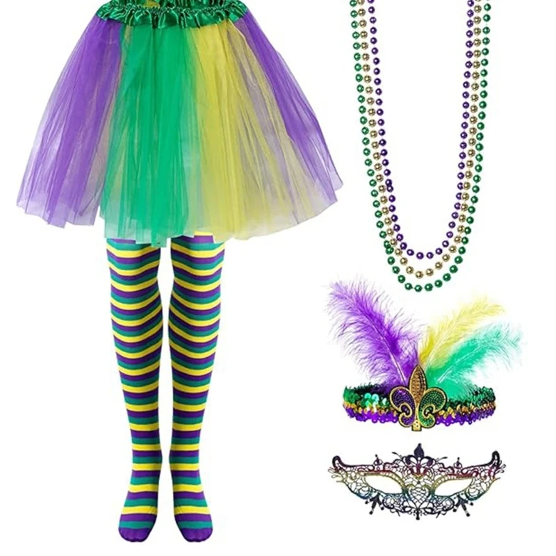 Bandeau à accessoires célébration du Mardi Gras, décor fête carnaval