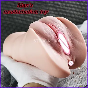 Sex Toys for Men Artificial Pussy Masturbator Three Hole Vagina Mouth and Anal Big Male Masturbation Toy Blowjob Girl Oral 1