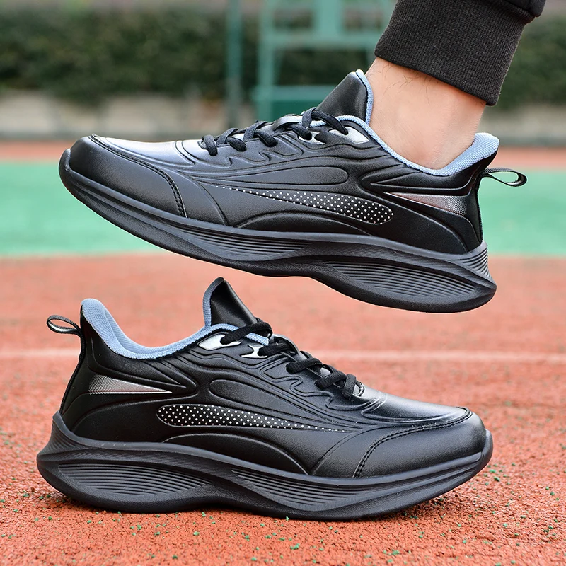 

2022 New Sneakers Men Waterproof Leather Soft and Comfortable Outdoor Running Sport Lightweight Tenis Shoes Zapatillas Hombre