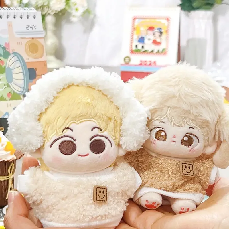 10cm baby clothes in stock plush sweaters for winter cute plush pendants, cotton dolls, starfish body accessories, dressing up 5