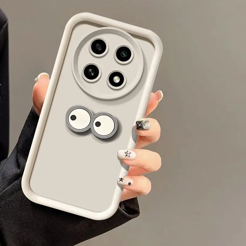 Shockproof Cute 3D Eyes Coalball Silicone Phone Case